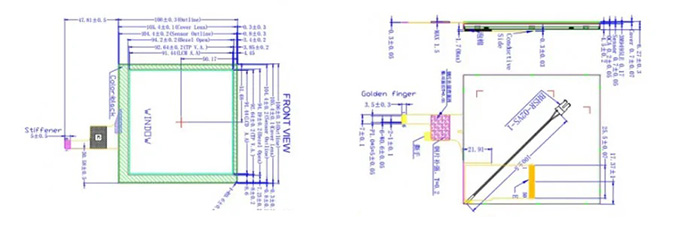 5.1寸方形1000高亮屏