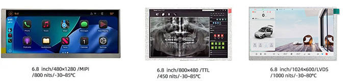 更多6.8英寸高亮显示屏推荐