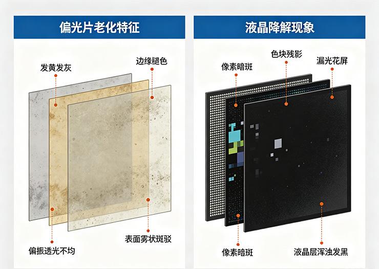 LCD液晶显示屏发黄
