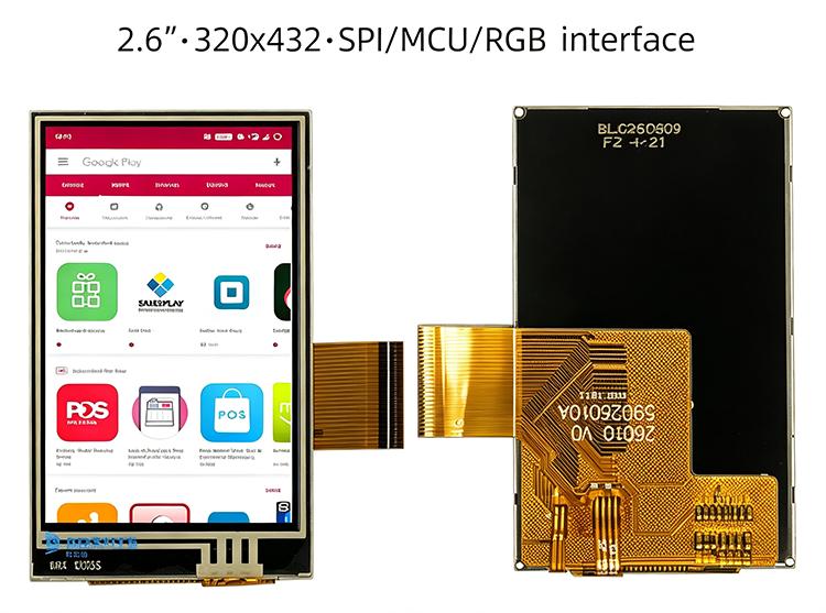 SPI MCU RGB三合一接口电容触摸屏